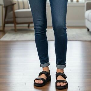 DV by Dolce Vita Argyle Strap Sandals, Women’s size 8, Black